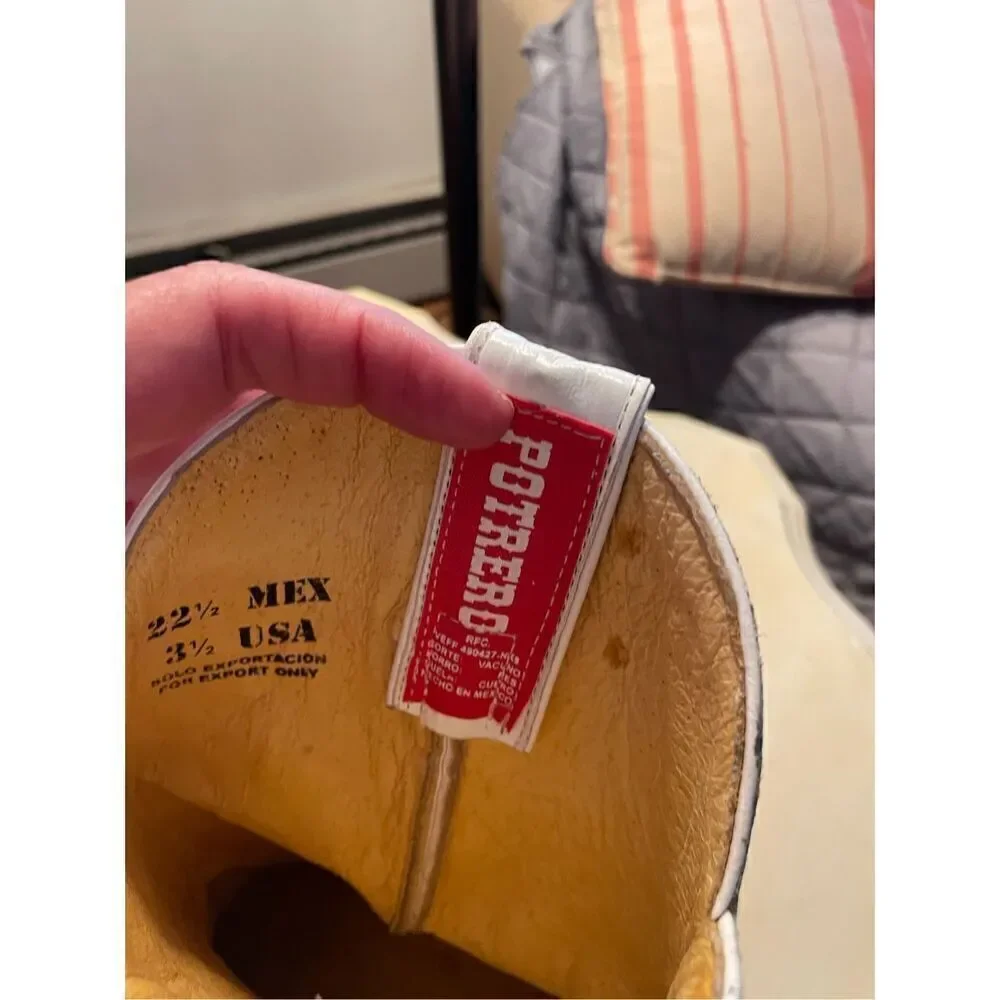 Potrero White Western Boots